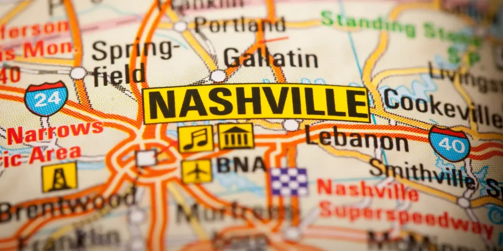 watch out for rush hour traffic on I-40 and I-65